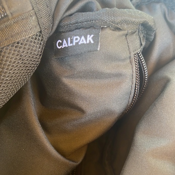 CALPAK Luka Belt Bag in Oatmeal | Puffy Crossbody Sling - Picture 10 of 12